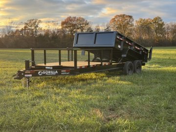 7' x 20' Hybrid Dump Utility Trailer with 2 Ft Sides