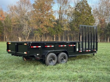 7' x 20' Hybrid Dump Utility Trailer with 2 Ft Sides