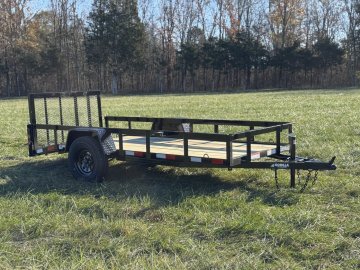 5x12 Single Axle Dovetail Utility Trailer