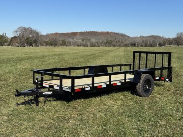 5x14 Single Axle Dovetail Utility Trailer