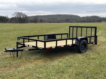6'4"x12 Single Axle Dovetail Utility Trailer