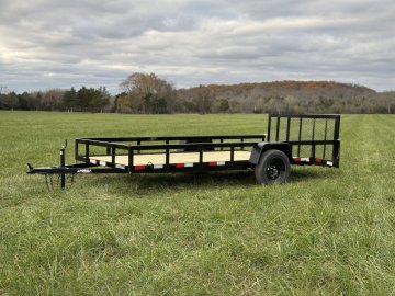 6'4"x14 Single Axle Dovetail Utility Trailer