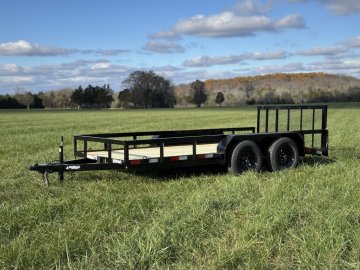 6'4"x14 Tandem Axle Dovetail Utility Trailer