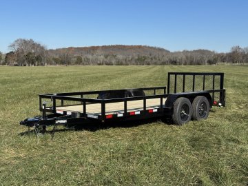 6'4"x16 Tandem Axle Dovetail Utility Trailer