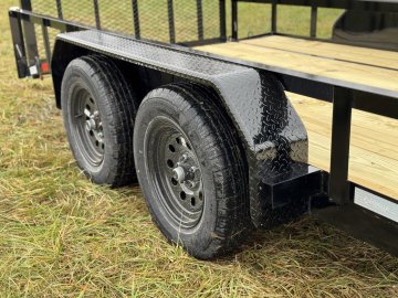 6'4"x18 Tandem Axle Dovetail Utility Trailer