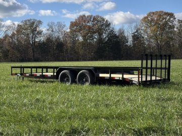 7x20 Tandem Axle Dovetail Utility Trailer