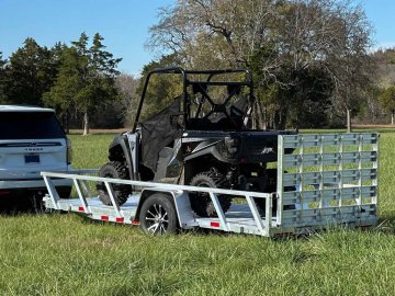 6'4"x12 Single Axle Aluminum Utility Trailer